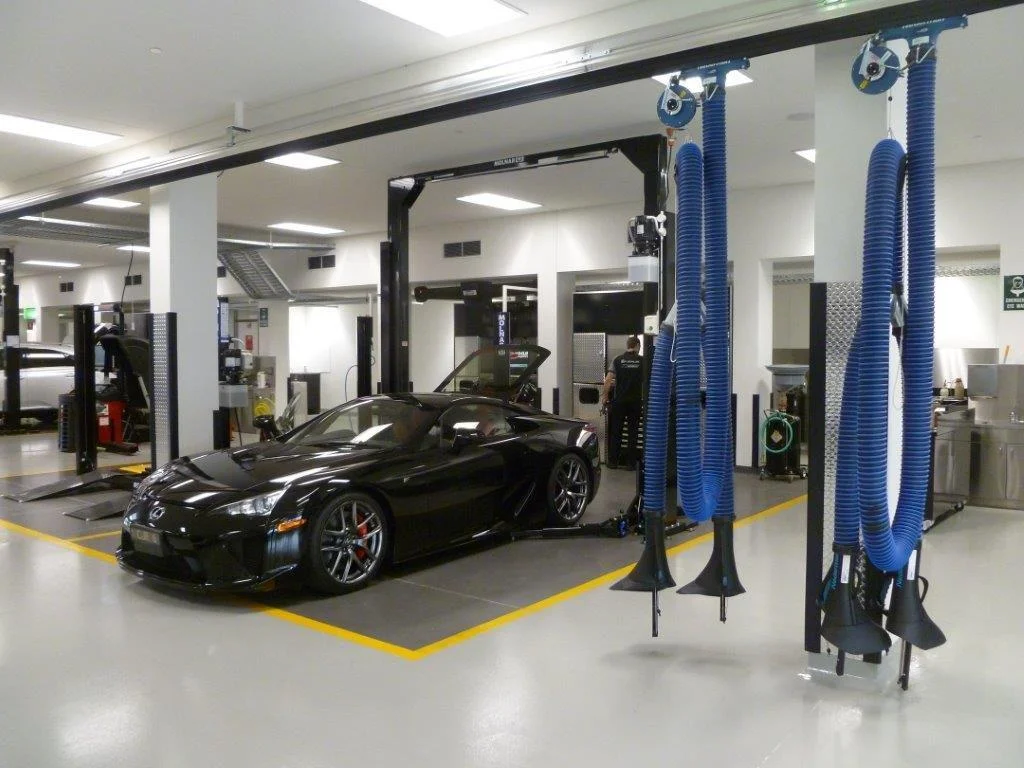 Nederman vehicle exhaust rail systems