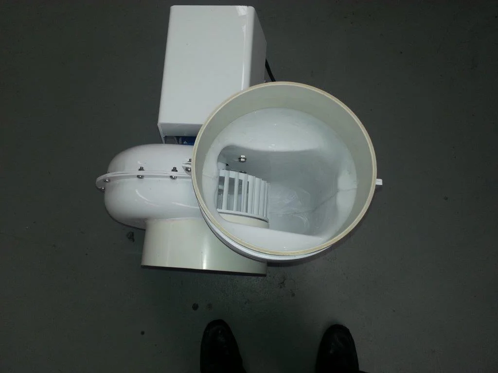 250mm forward curving poly fan