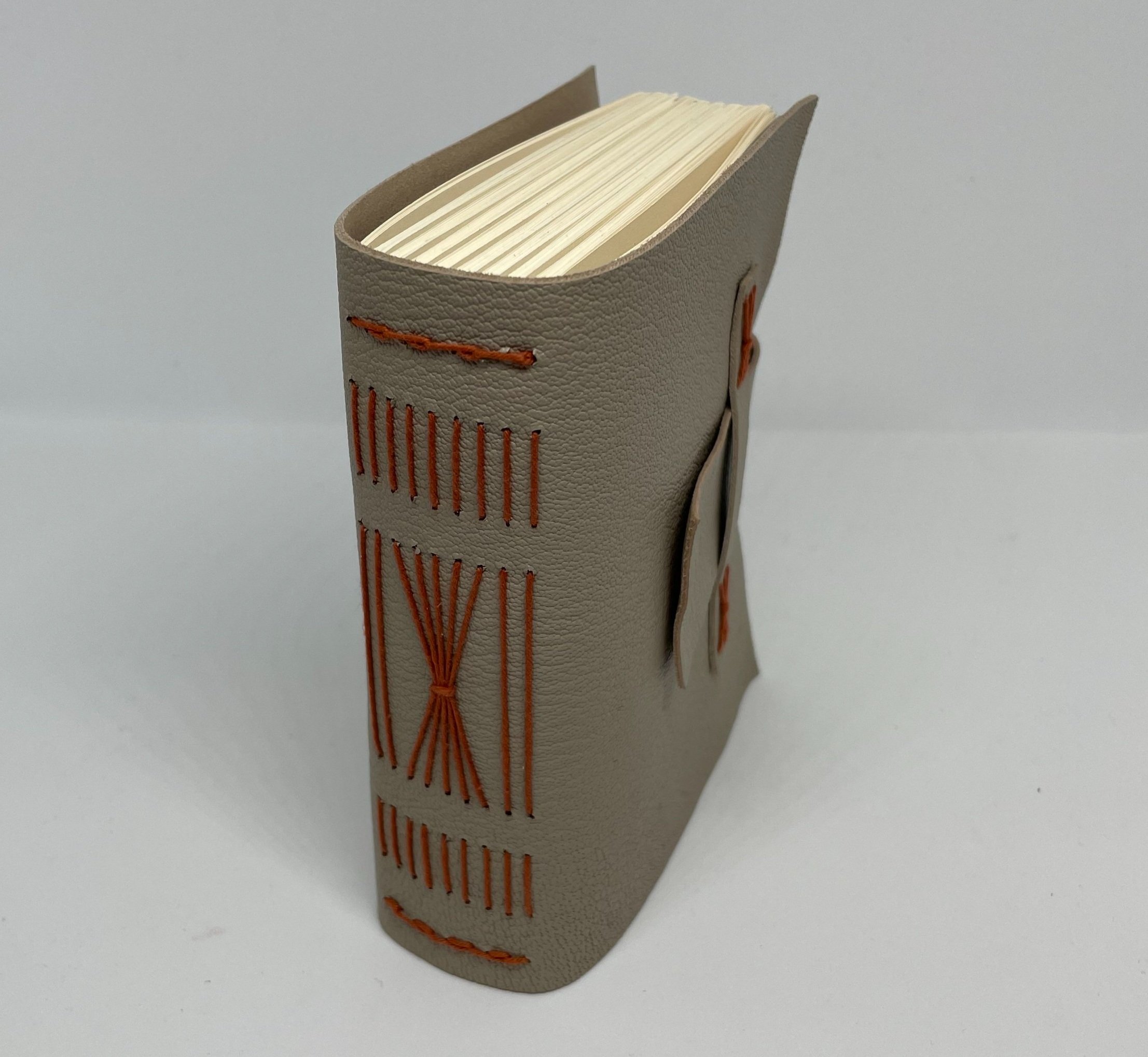 148-BOOK-Leather+Longstitch+Taupe+Tab+Orange+Spine.jpg