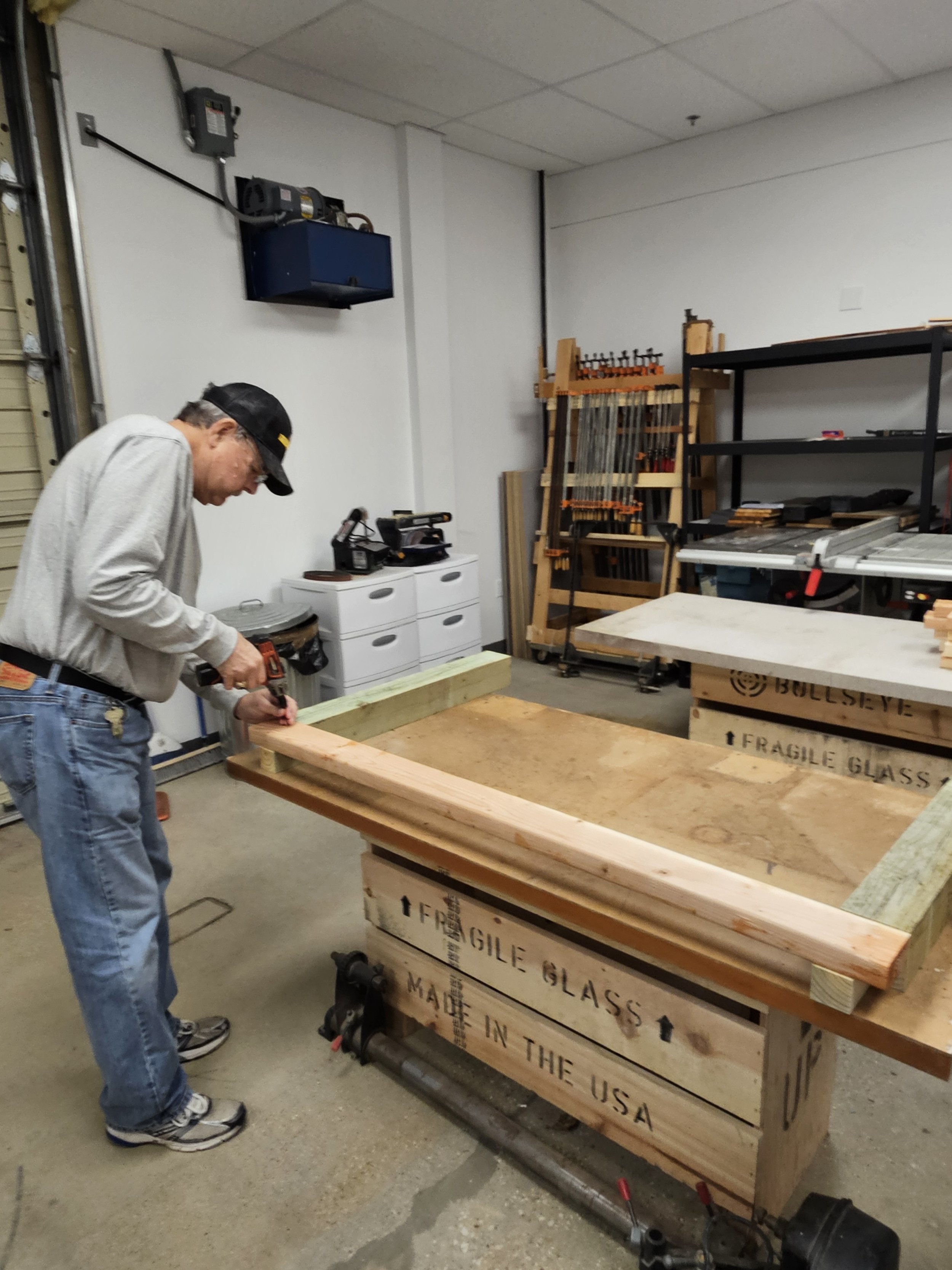 Gary Vaughan building new tables for woodworking studio (2).jpg