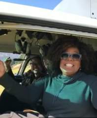 Oprah the human, enjoying New Zealand during the filming of ‘A Wrinkle in Time’