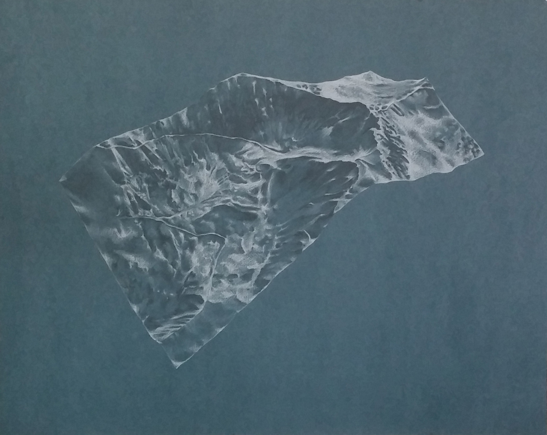 Alyssa Baguss Snow Cap No. 2 , 2014 graphite and colored pencil on paper 30 x 44 inches