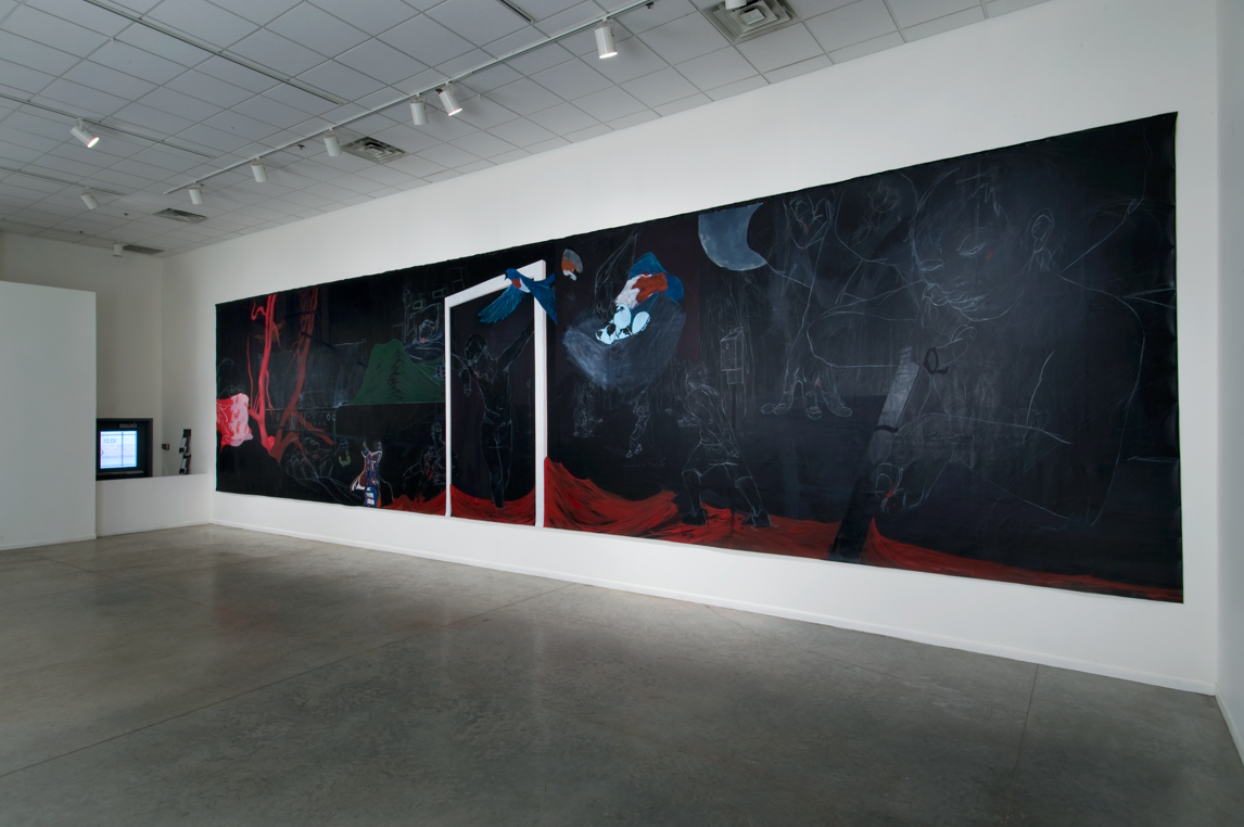 Maximillian Toth The Insurgents , 2008 oil and chalk on canvas