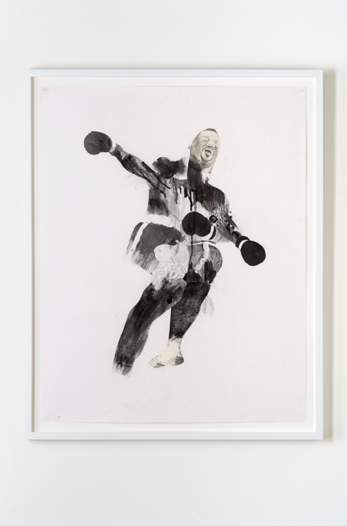 Wardell Milan Boxer , 2008 charcoal and pencil on paper