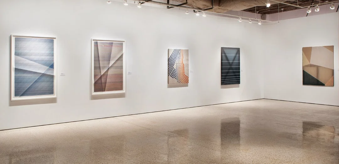 Linear Abstraction 2015 installation detail featuring John Hock and Rebecca Ward