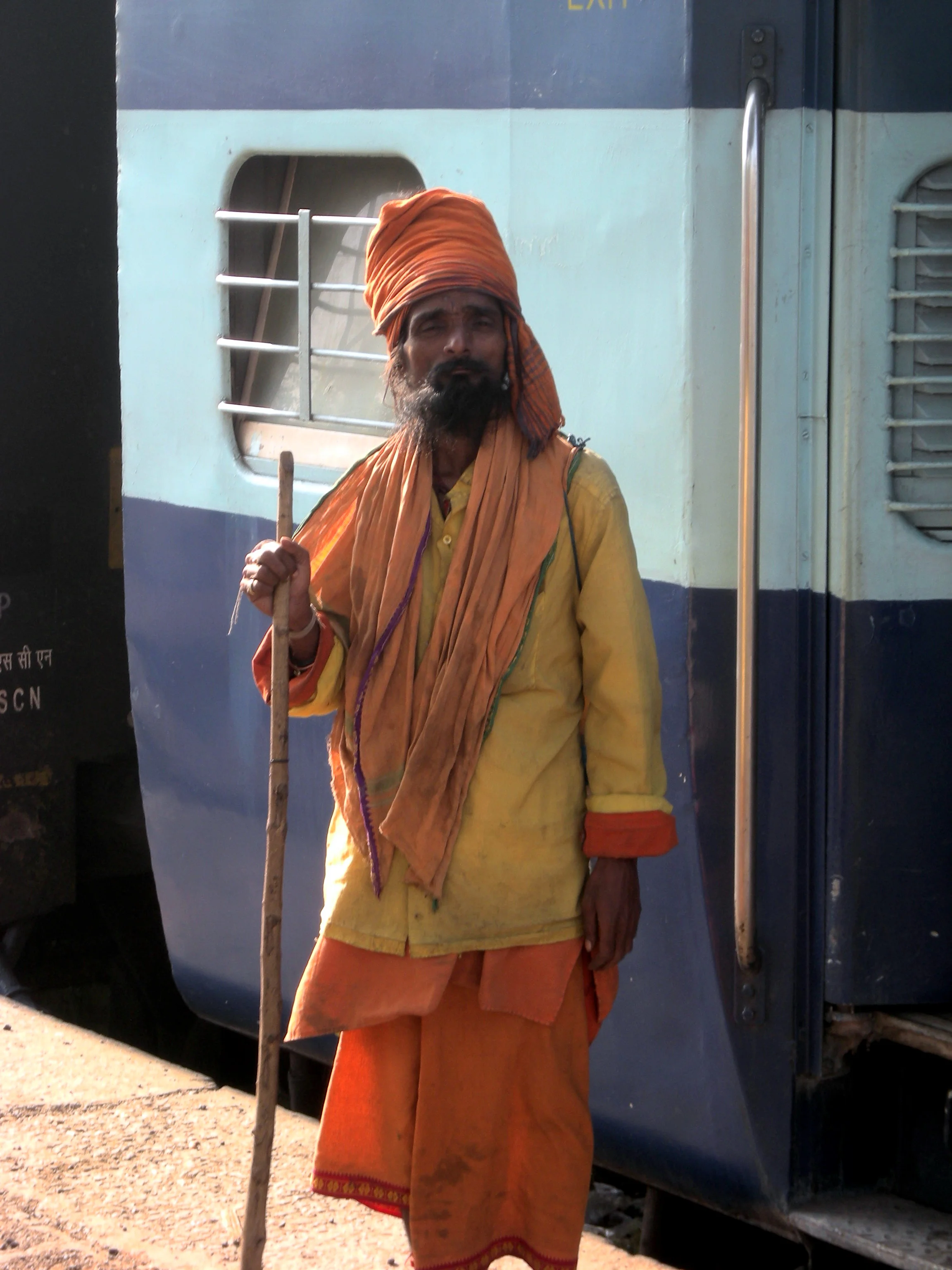 Train platform, en route to New Delhi from Varanasi