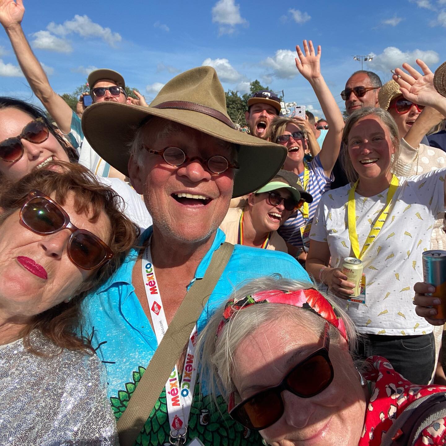 Glastonbury is always such a special time to be with friends from far &amp; wide. I&rsquo;m very grateful to those @walkaboutsglasto fields as it is where I met my fianc&eacute;. 
What a glorious time we had 🎪🎉☀️💕