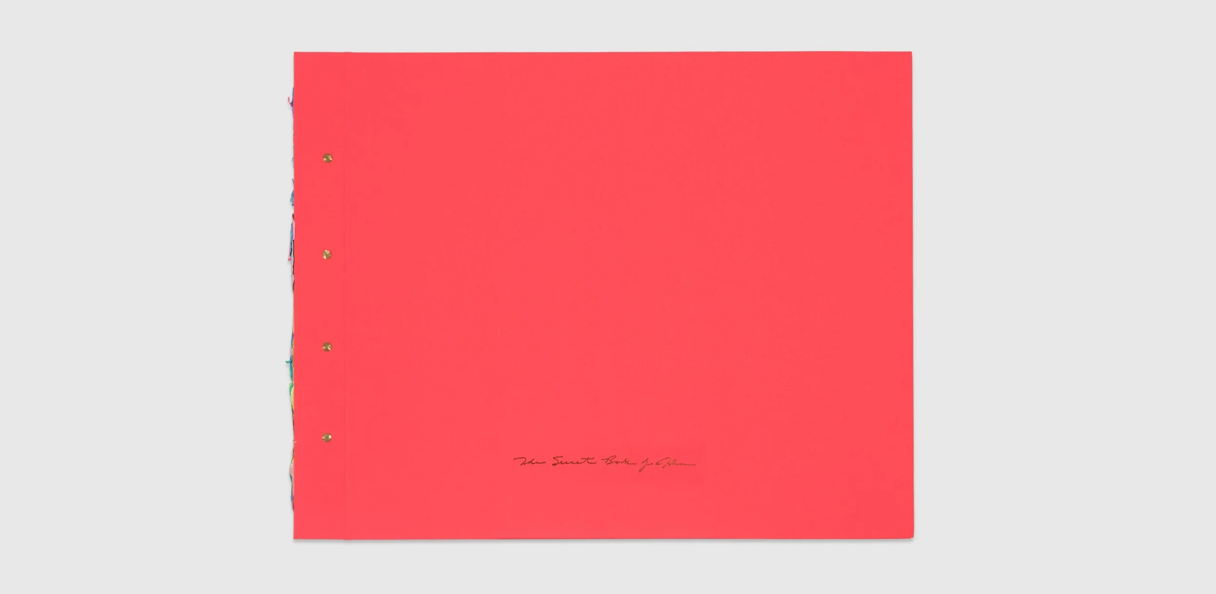  The Secret Book of John Artist book, pulp painting, 2024 First shown at Untitled Art Fair in Miami with GOLESTANI Gallery 