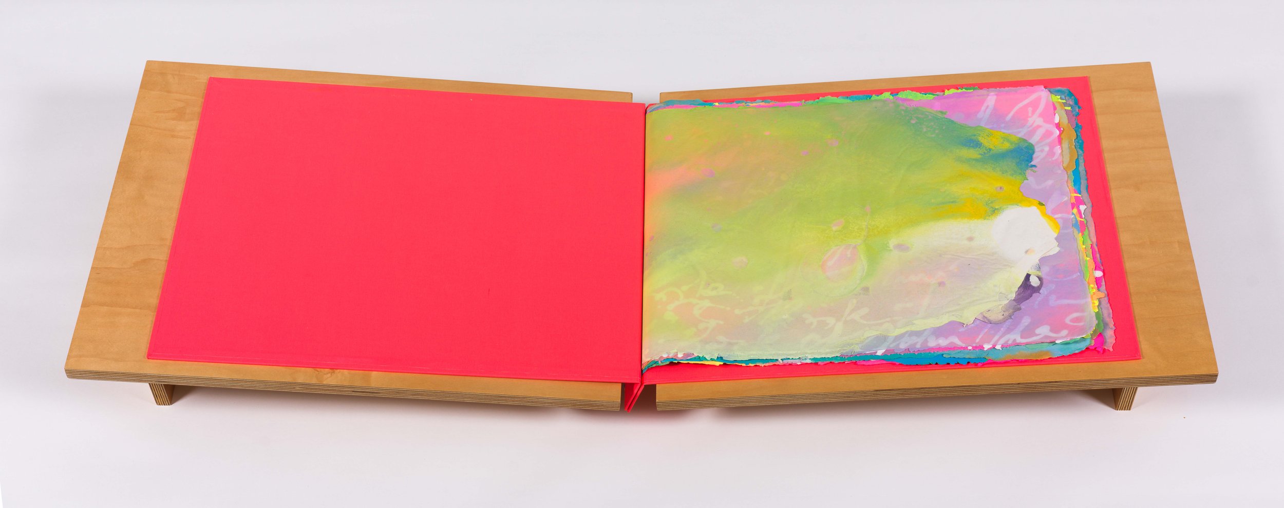  The Secret Book of John takes its title from a second-century Gnostic text considered heretical in its time but not known again until the twentieth century. It describes Jesus giving “secret” knowledge to his disciple, John. In this artist book, Sho