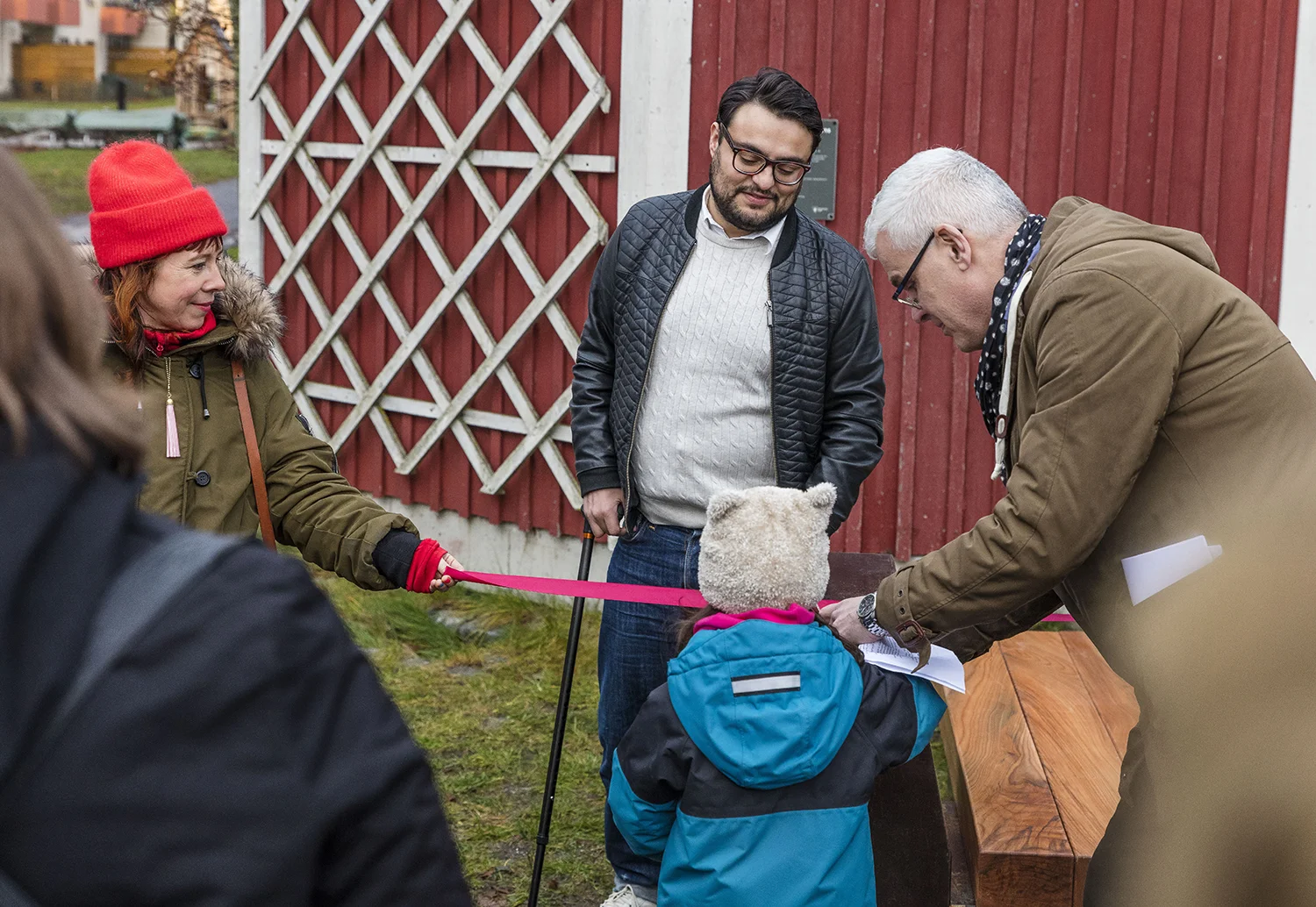 Invigning av Ljudbänken i Sätradalsparken, 2017-11-30. ©Mattias Ek/Stockholms stad ( CC BY-NC-SA 2.5 SE )