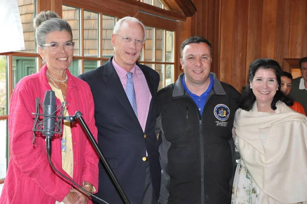 2016 Arbor Day Award winners Dena Steele and Houston Stebbins, Assemblyman Karl Brabenec and Mayor Mary Jo Guinchard.