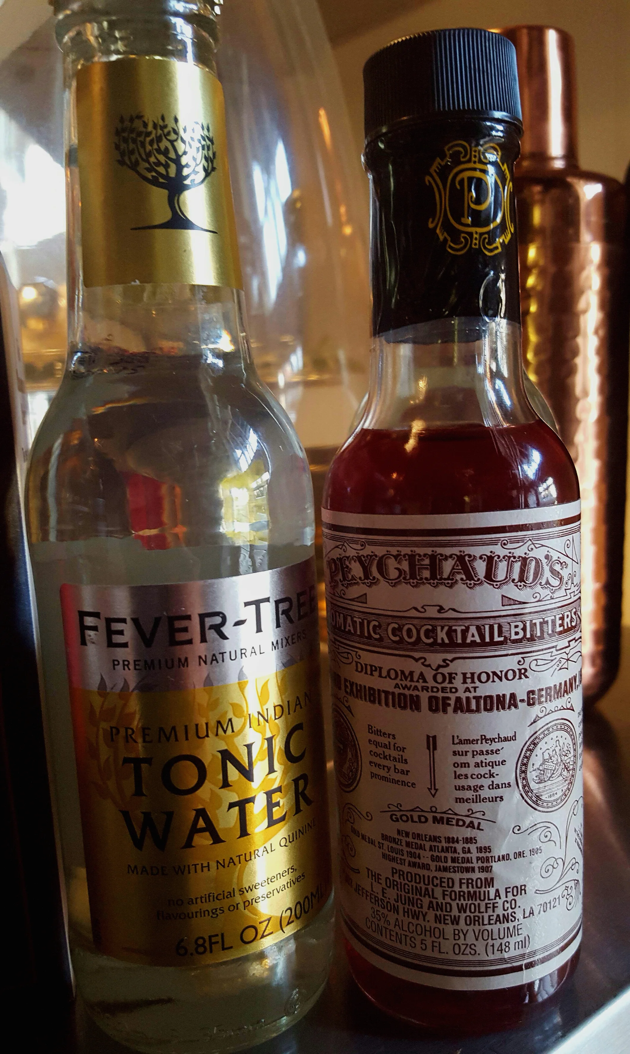 Fever Tree Tonic & Peychaud's Bitters