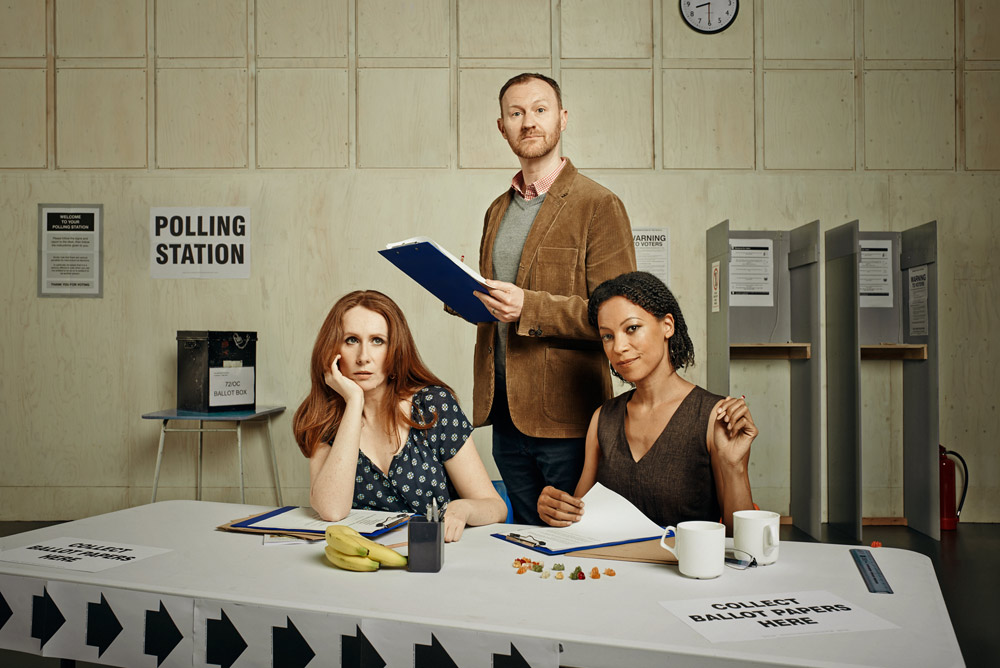   The Vote  / Donmar Warehouse / More 4 / May 2015  Written by  James Graham   Directed by  Josie Rourke   Cast included  Judi Dench  /  Catherine Tate  /  Nina Sosanya  /  Mark Gatiss  /  Hadley Fraser  /  Jade Anouka  /  Rosalie Craig  /  Timothy W