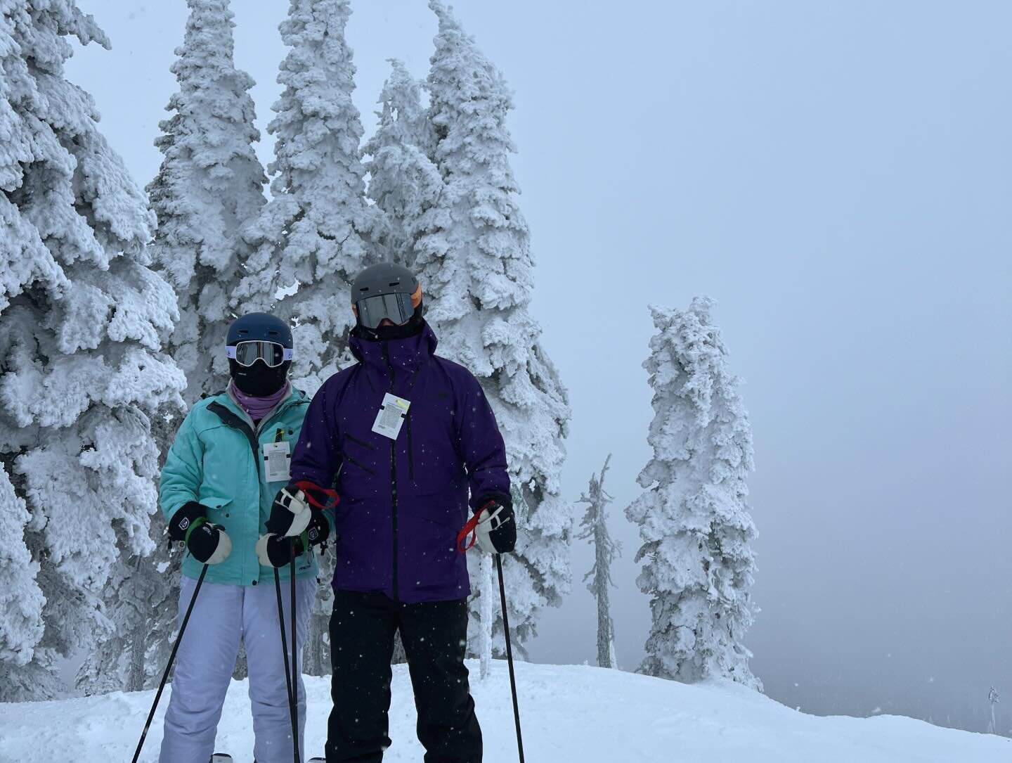 An epic day at @skiwhitefish with my bride @katiechesser_np ⛷️🎿❄️❤️🏔️