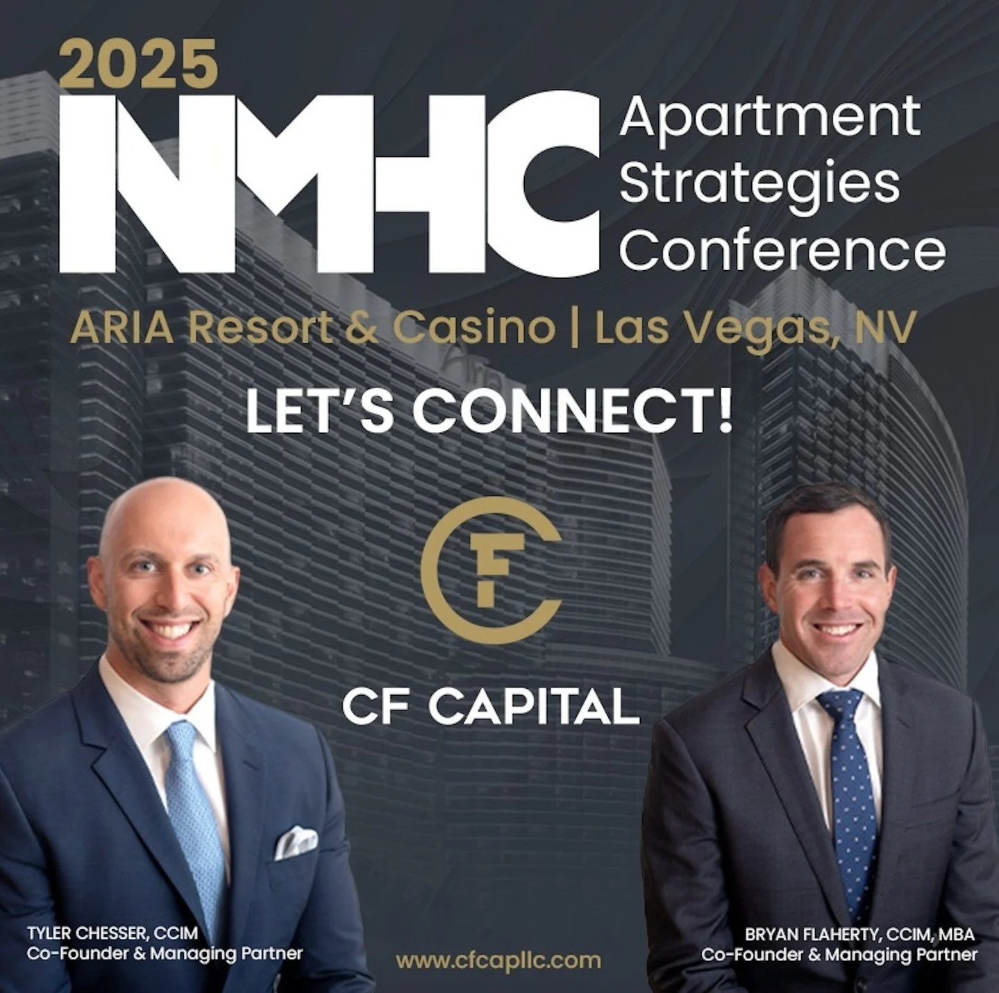 Looking forward to connecting at the NMHC Apartment Strategies Conference in Las Vegas! If you&rsquo;re attending, let&rsquo;s meet to discuss exciting opportunities and insights in multifamily real estate. 

Let us know if you'd like to catch up wit