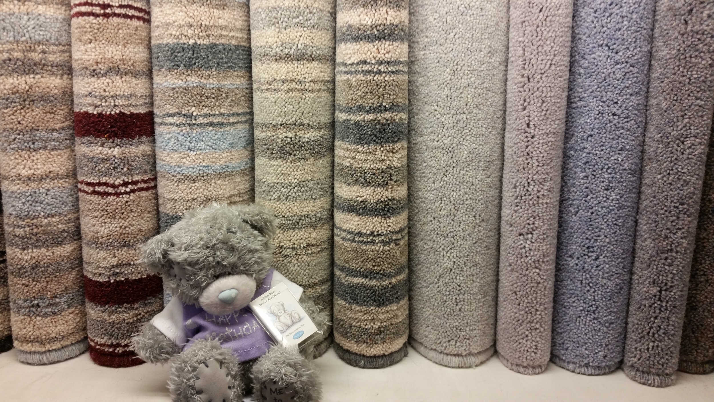 Gary The #Carpet Rep with our Brockway display. 