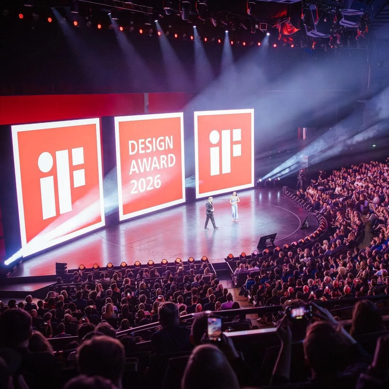 Last week, the global design community came together in a big way ✨

On April 27, #AkClient @ifdesign hosted the iF DESIGN AWARD NIGHT 2026 in Berlin, welcoming 2,000 guests from 50 countries to the sold-out Friedrichstadt-Palast. With over 10,000 su