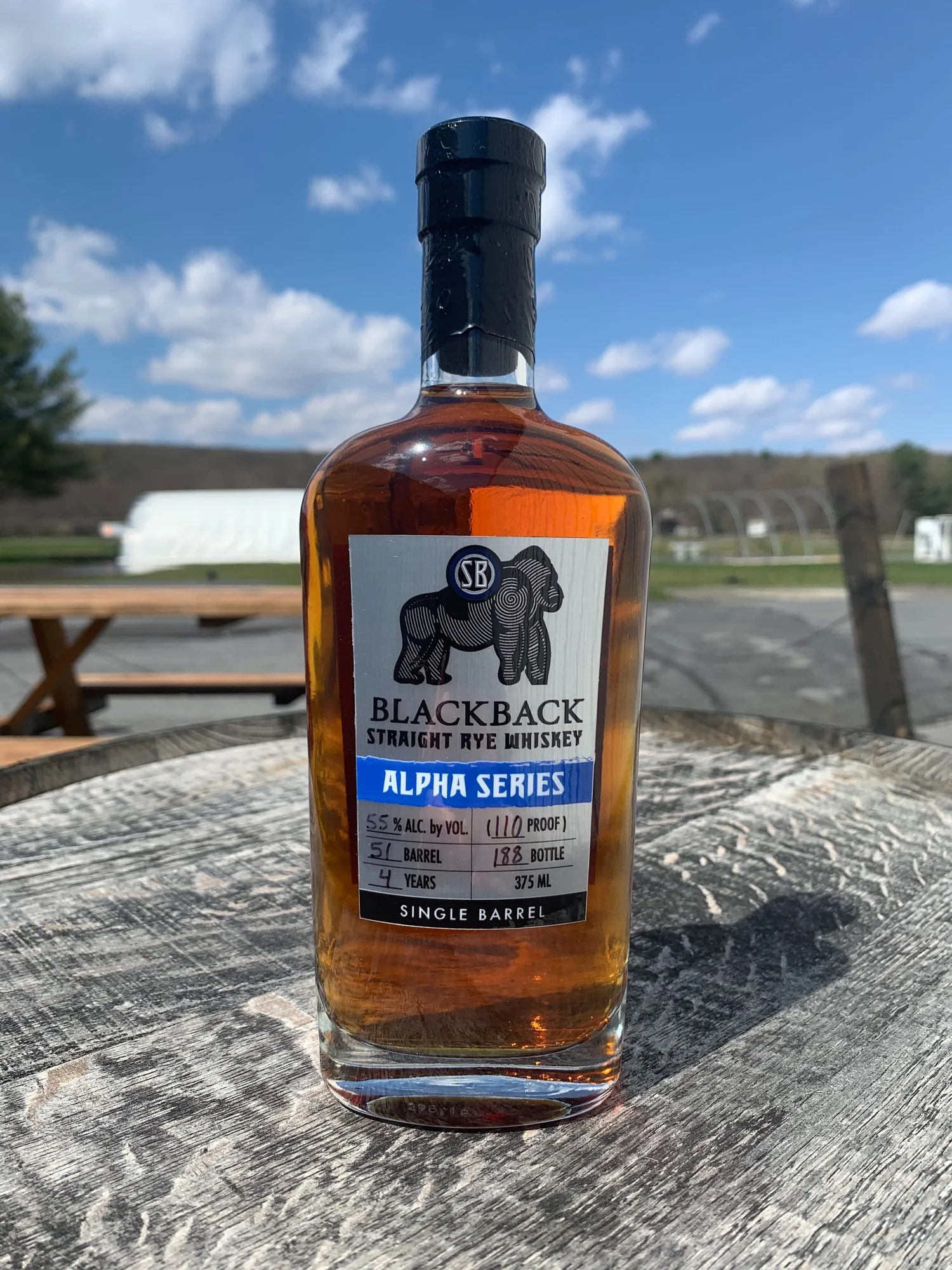 Silverback Alpha Series Rye Whiskey bottle