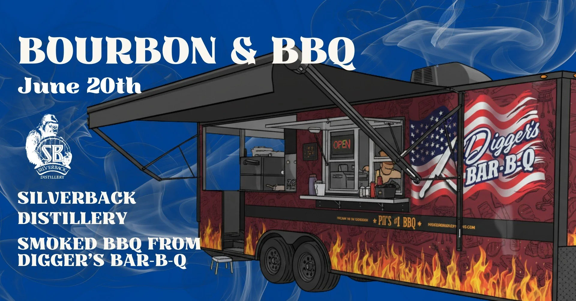 Bourbon + BBQ at Silverback Distillery Poconos