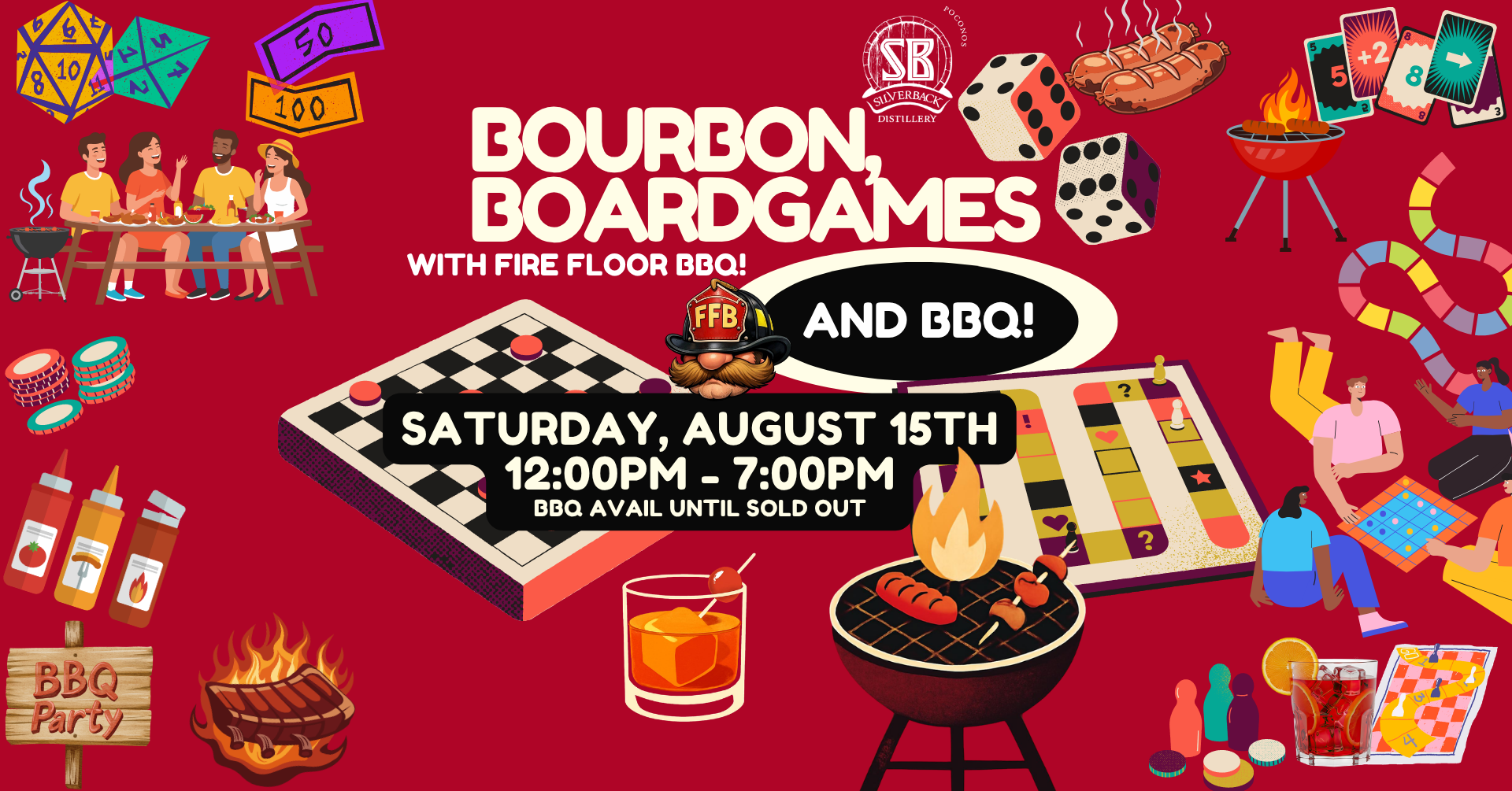 Bourbon, Board Games & BBQ