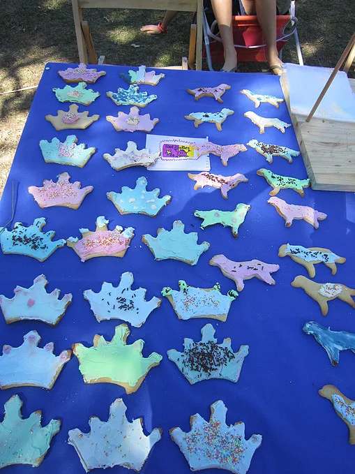 Terrific tiara and doggie biscuits