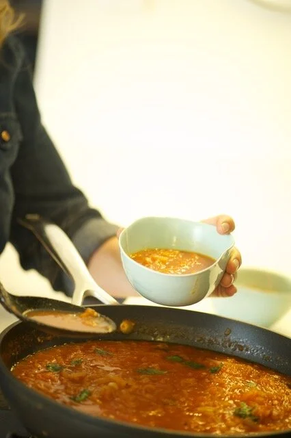 Warming fresh tomato soup
