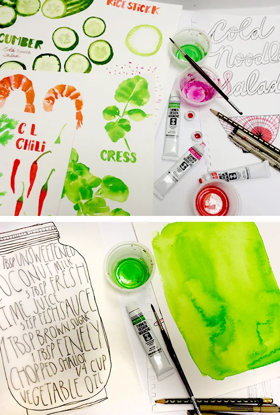 a few shots of painting and lettering in progress