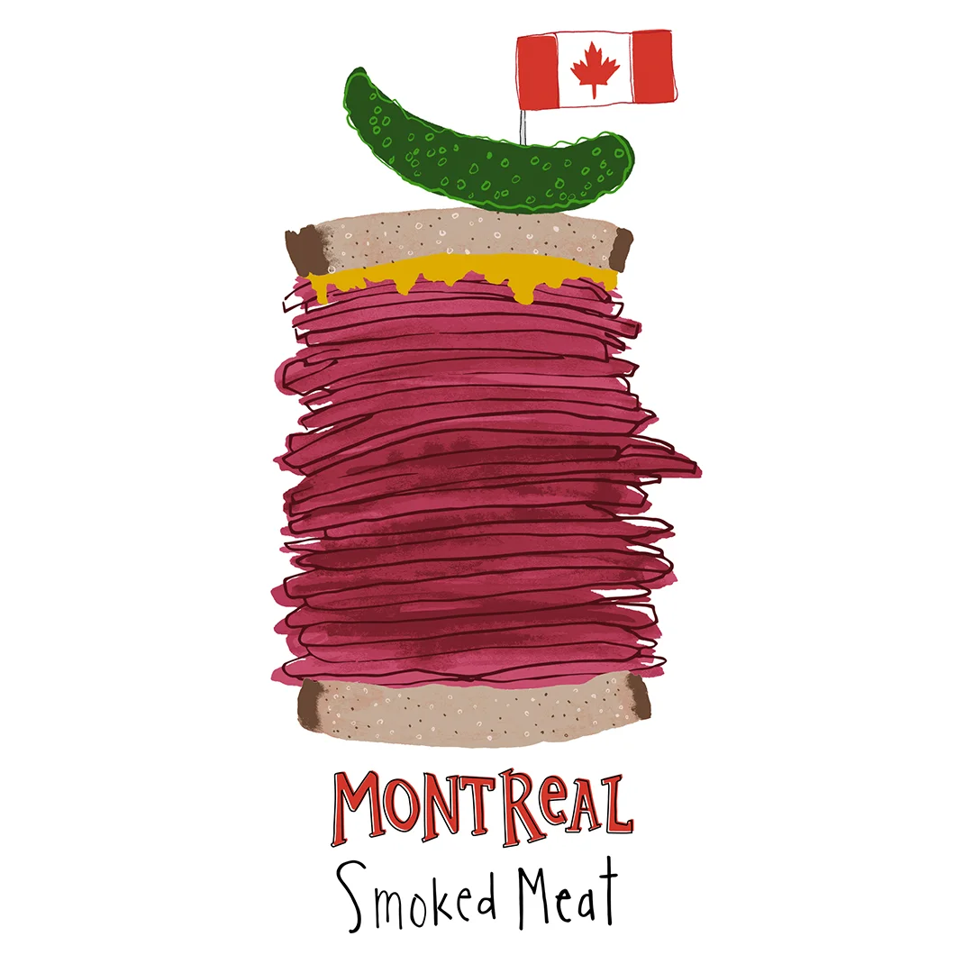 A Montreal smoked meat sandwich is a deli-lovers dream!