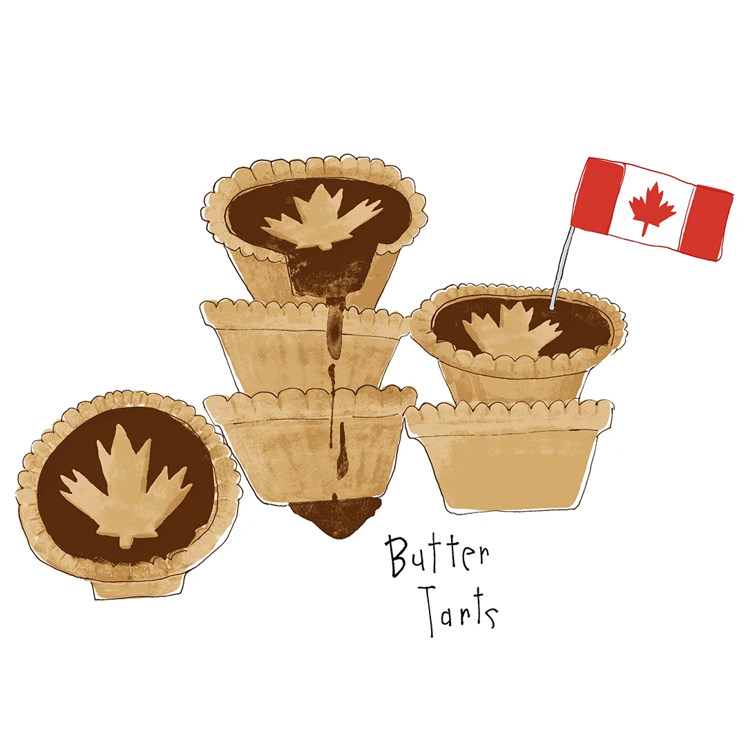 An ooey gooey Canadian classic! Butter tarts with or without raisins are an old fashioned Canadian treat.