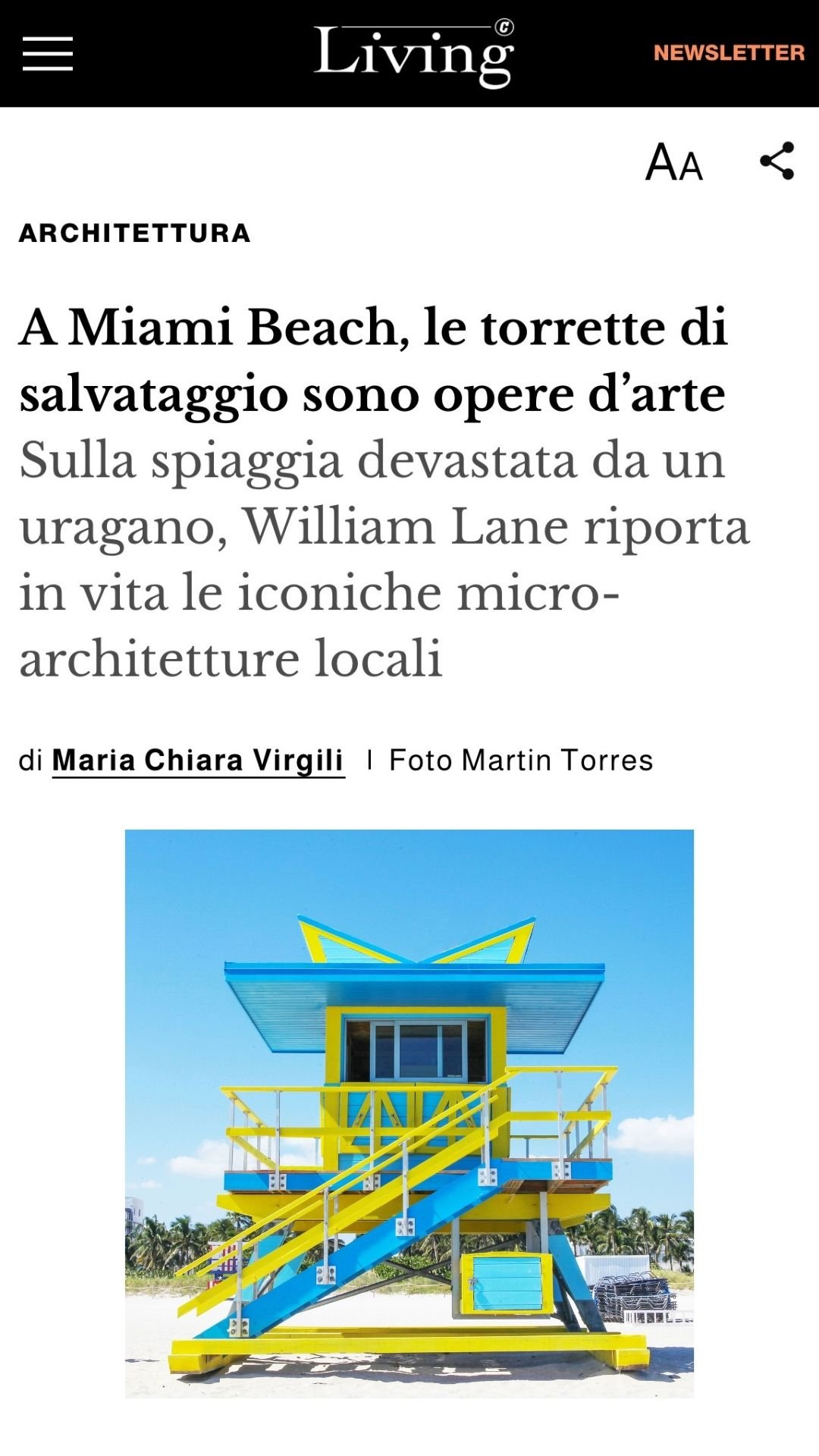 LIVING CORRIERE, 2022