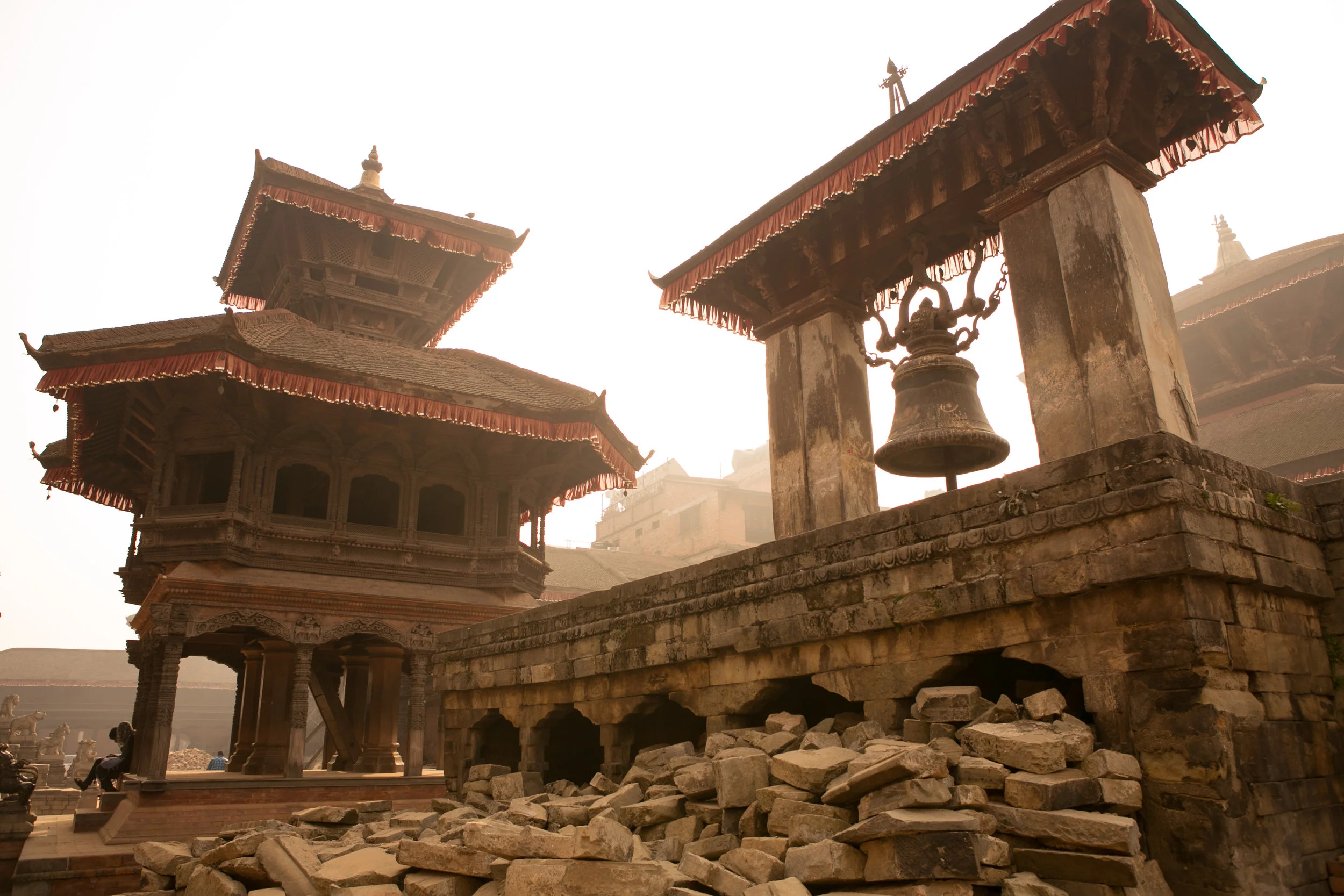  Ruins after the 2015 earthquake in Bhaktapur, Nepal 
