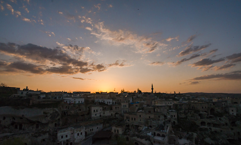 Gamirasu Hotel- sunset view from the rooftop terrace