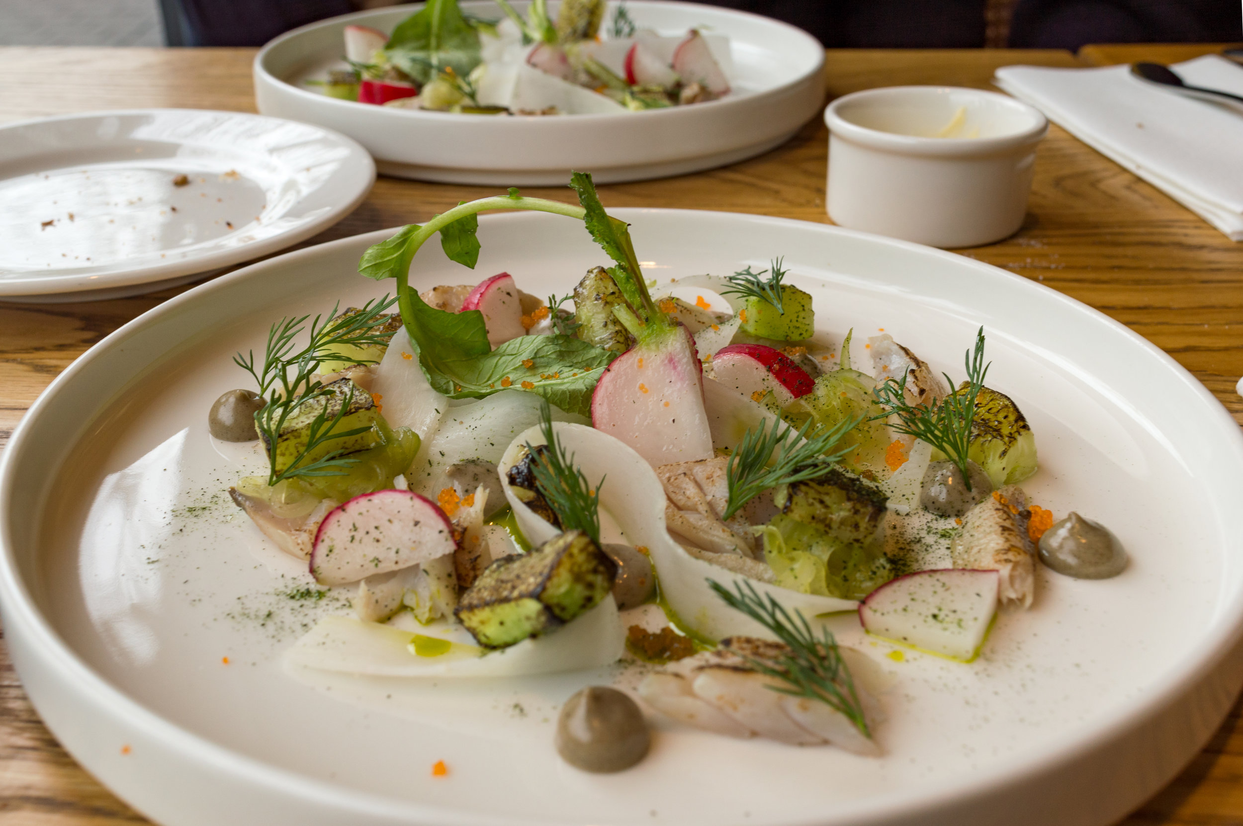 Mackerel, cucumber and radish at Rozbrat 20