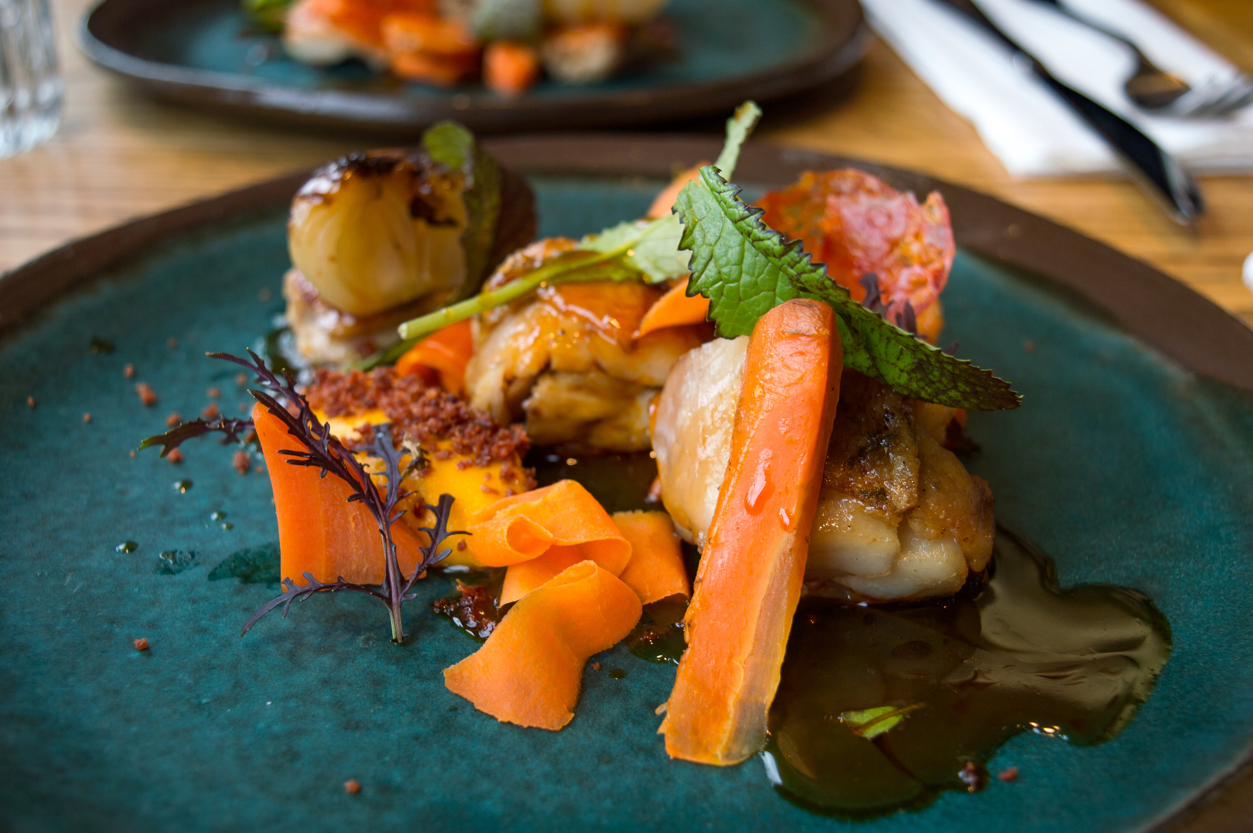 Chicken / carrot / chorizo / cipollini