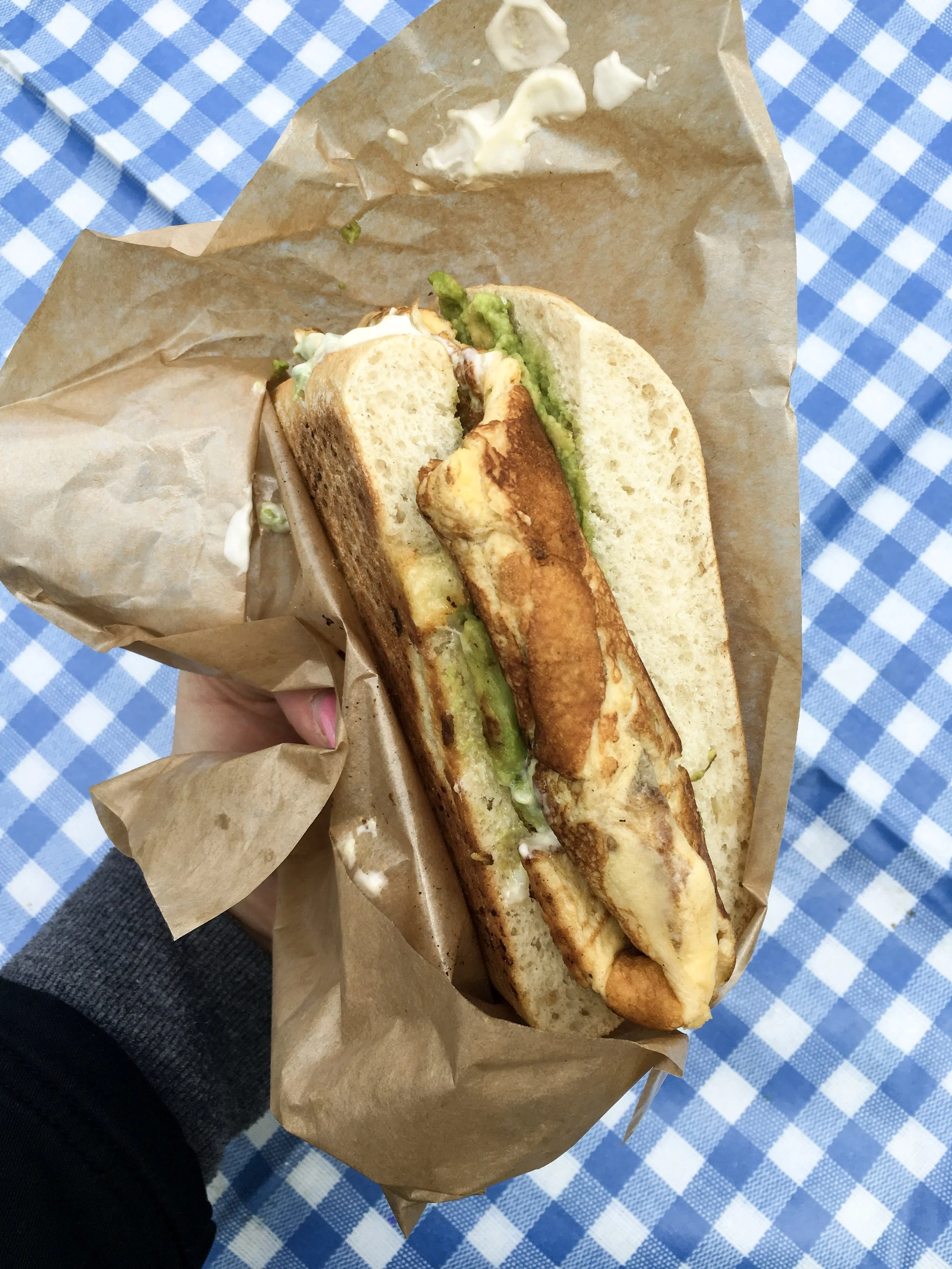 Buenos dias- brunch sandwich from La Chica food truck
