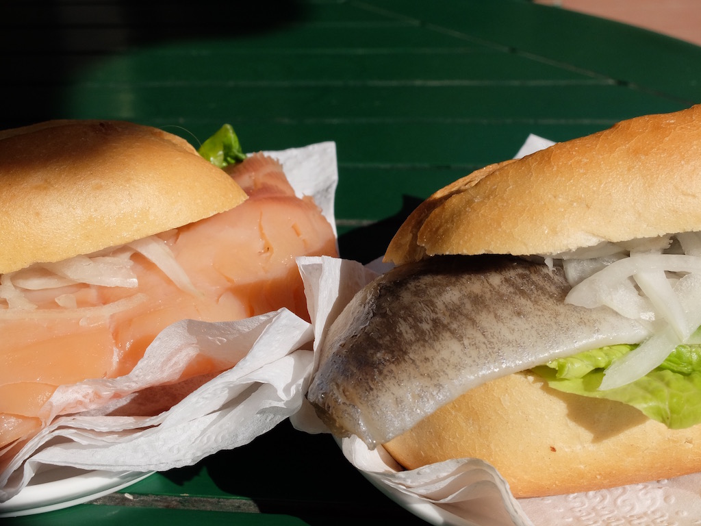 Salmon and MACKEREL fischbrötchen © Natale esposito