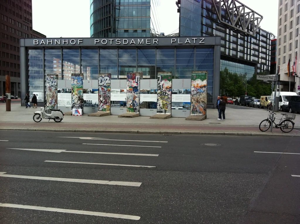 The Berlin Wall at Potsdamer Platz