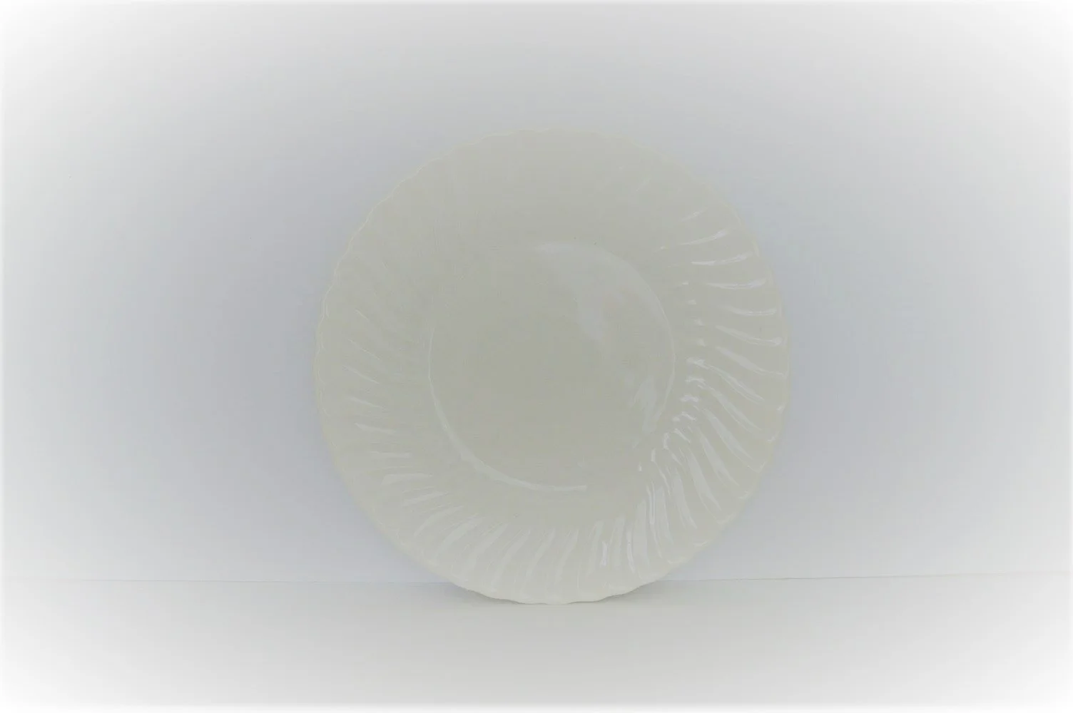 Ivory Ceramic Plate >>>$6.00 set of 12 plates<<<