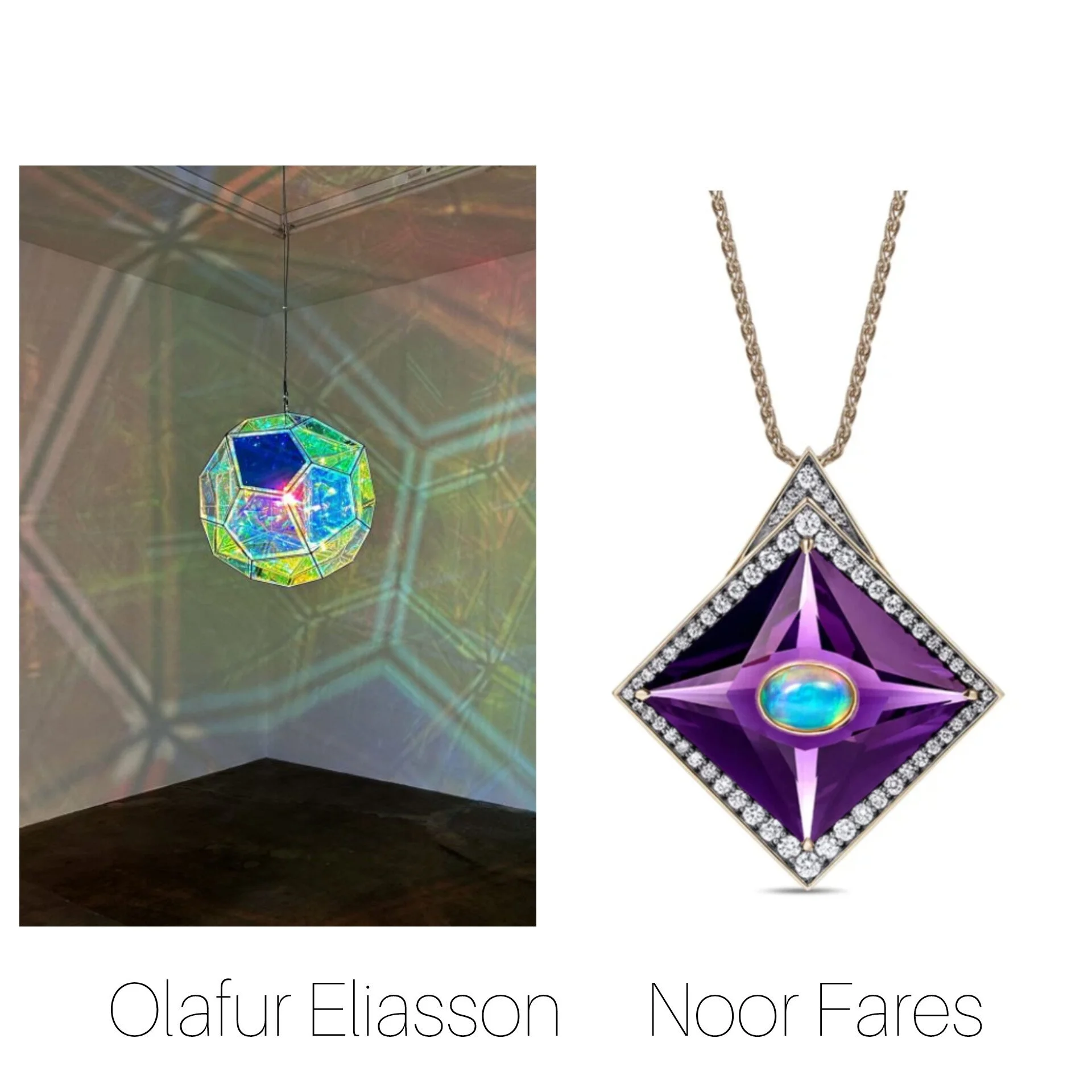 NoorFares Jewelry and Olafur Eliasson Art