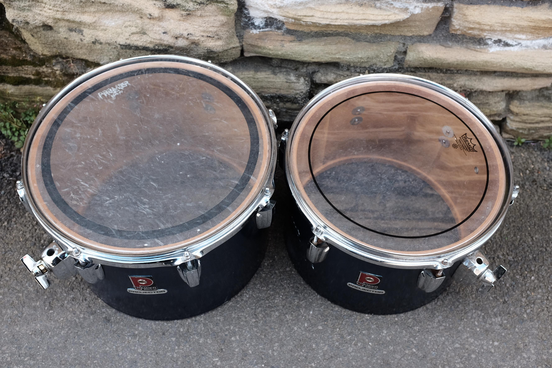 1980's Premier Projector 13" & 14" Concert Toms — JOE COX DRUMS