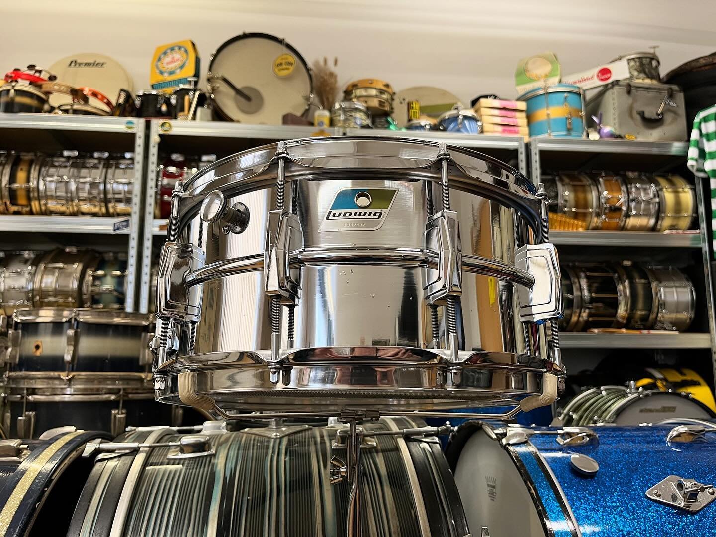 Fresh off my bench and now ready for a new home! Late 1970s Ludwig 402 Supraphonic 14x6.5&rdquo;. Make it yours!