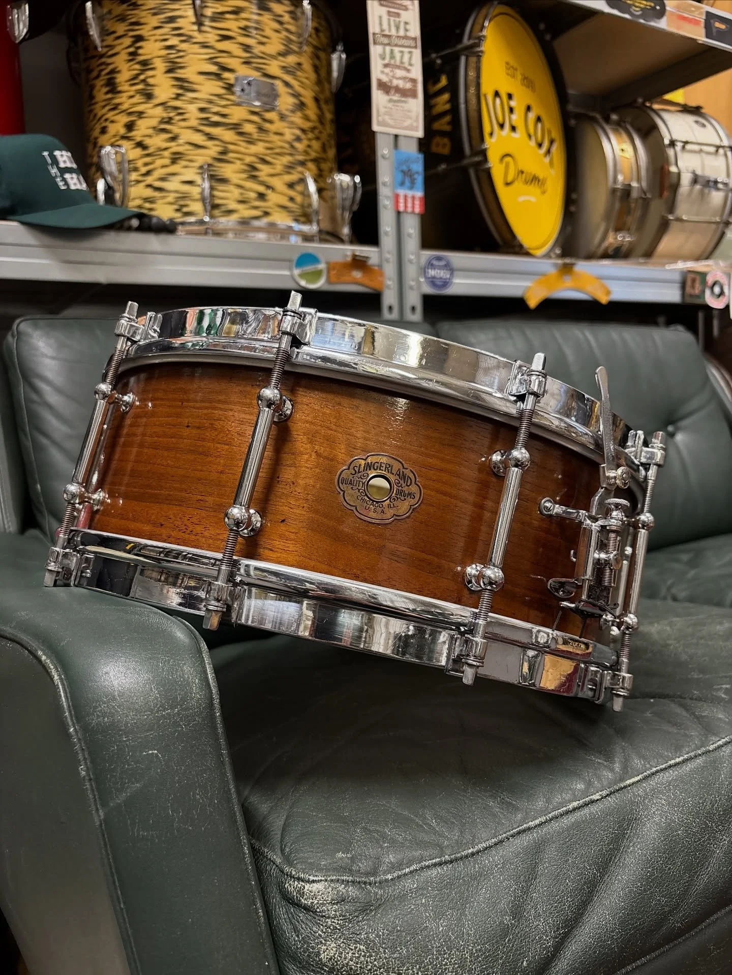 1930s Slingerland &lsquo;Tone Flange&rsquo; fresh off the bench for @freddysheed 🪵

It was a pleasure to recently work on this rare and incredibly innovative piece of drum history.