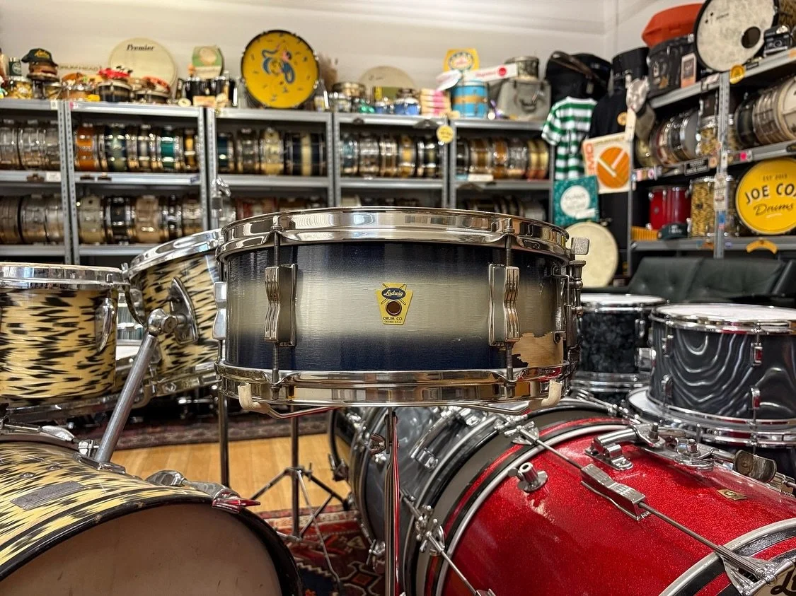 Mar 18 1959 Ludwig &lsquo;Supreme Concert&rsquo; 14x5.5&rdquo; in Blue and Silver Duco.