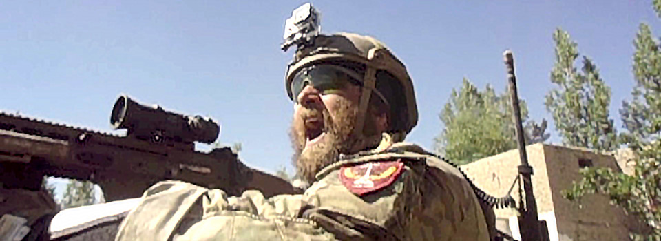 Andrew Marr during one of his many military deployments