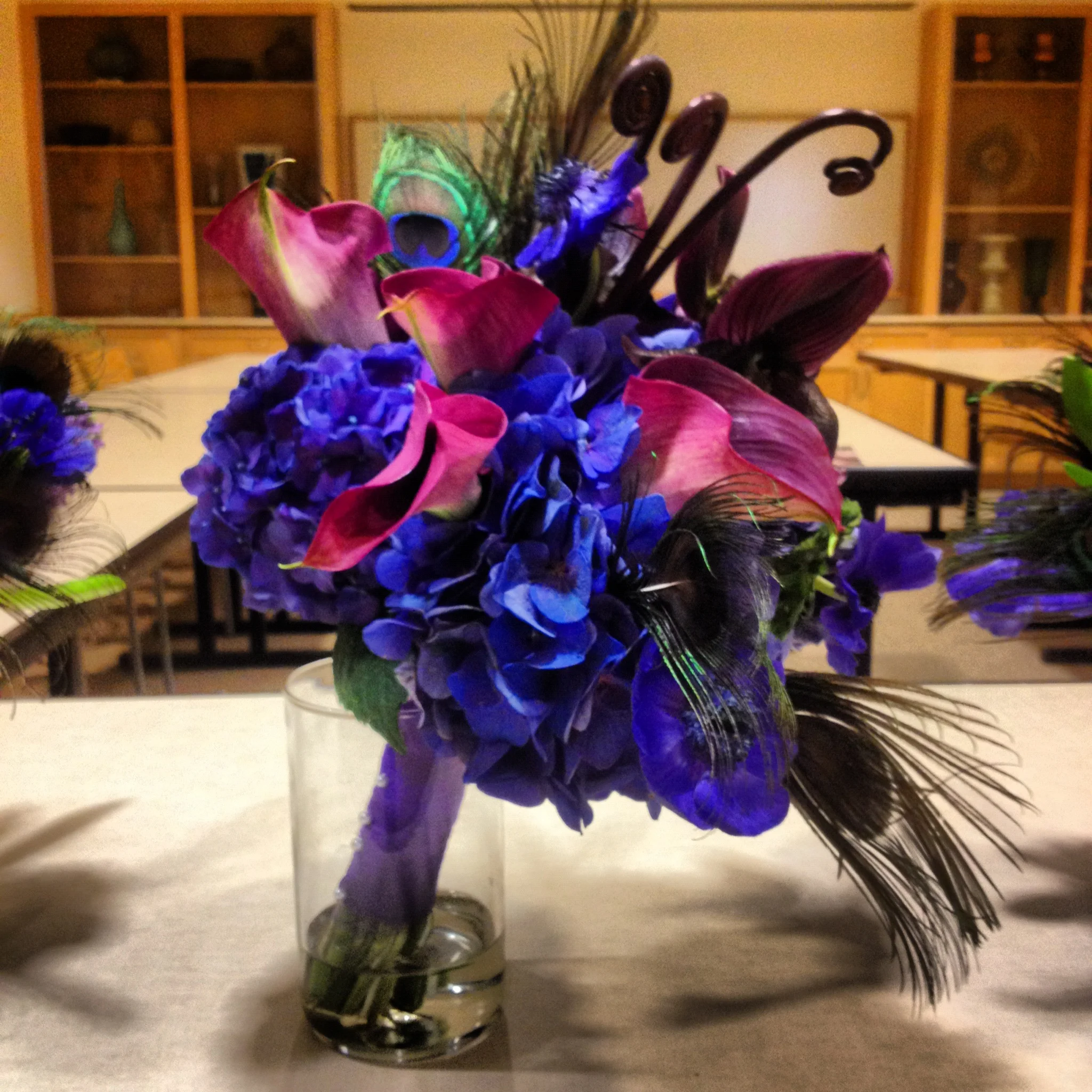 peacock bouquet