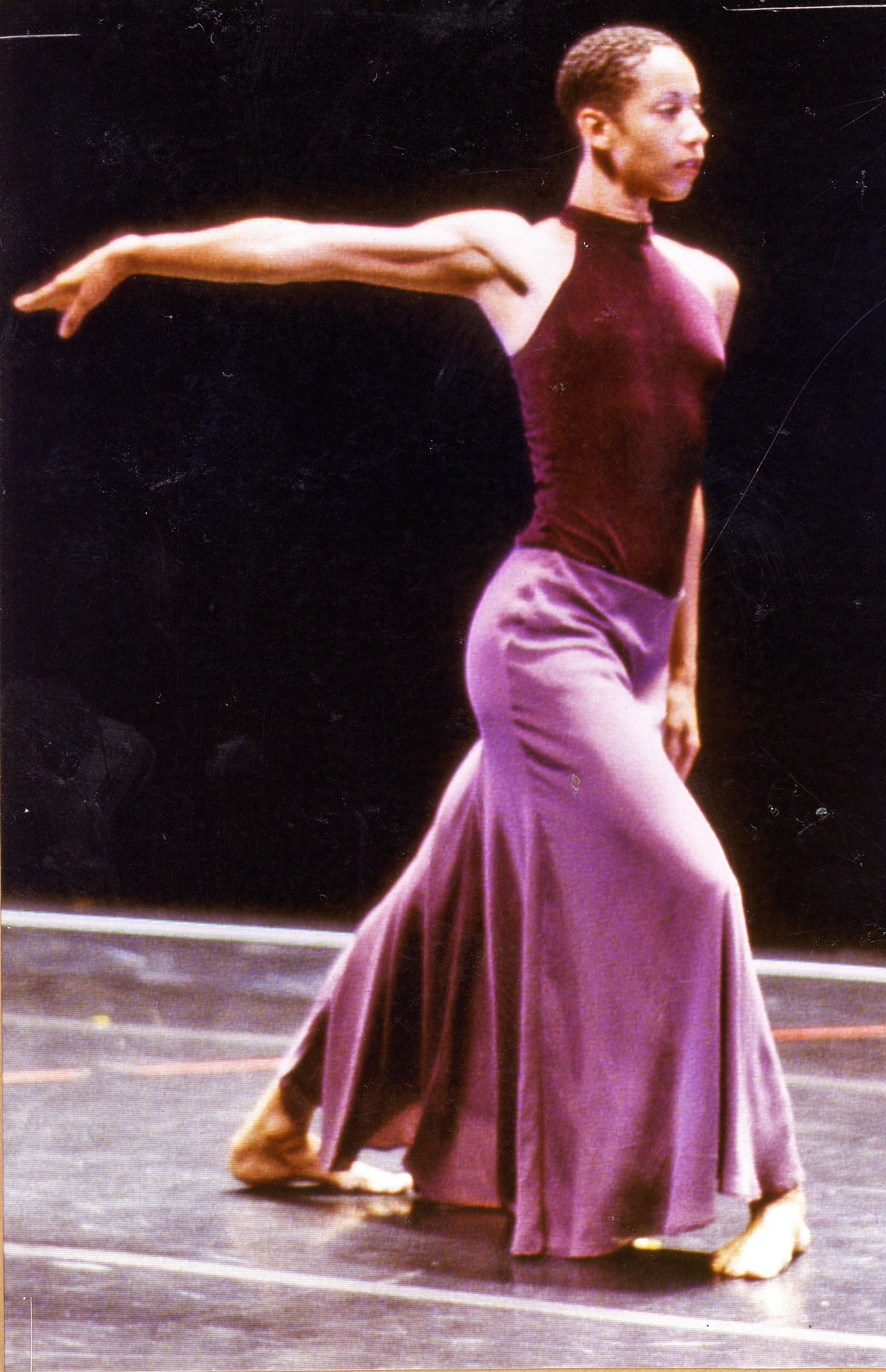 BILL T JONES AND ARNIE ZANE DANCE COMPANY, Joyce Theater, 1996, New Duet, perfromed by Bill T Jones and Odile Reine-Adelaide