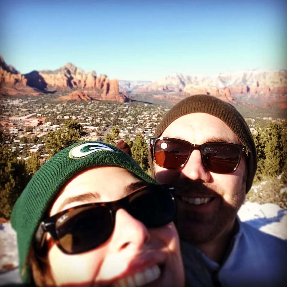  We went to Sedona for New Year's Eve 2015 for the warm weather...and they got 6 inches of snow! 