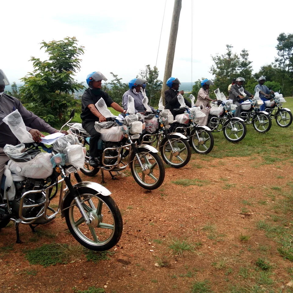 Ugandan Priests Receive Motorcycles from St. Peter's