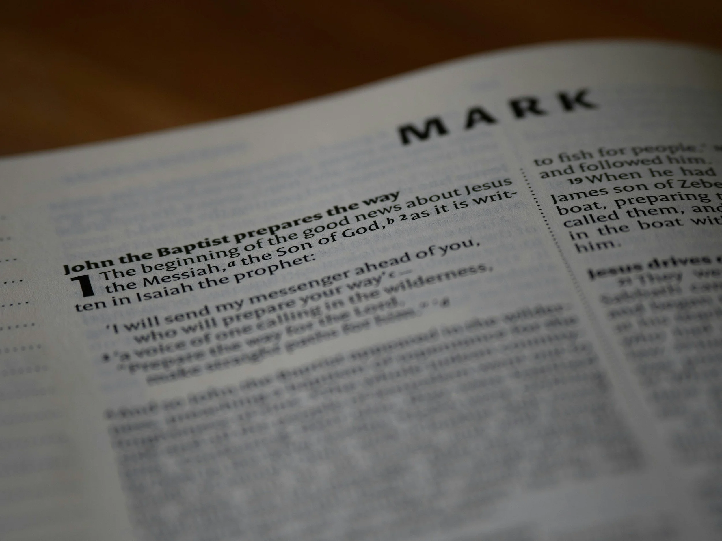 Youth: Gospel of Mark