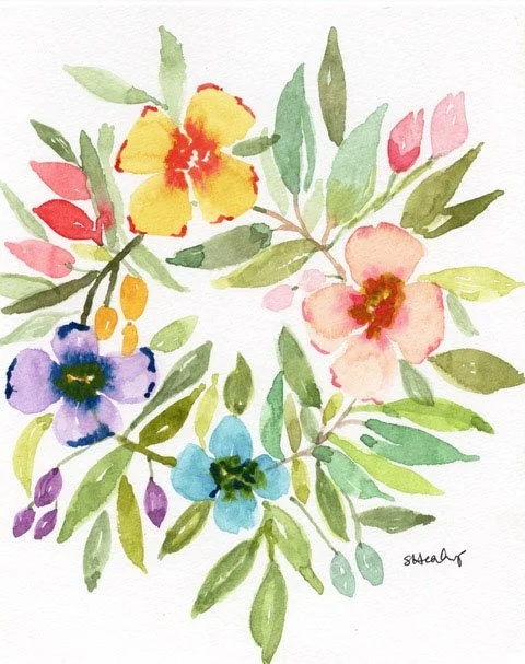 Make Art Monday: Floral Heart Wreath (SOLD OUT, WAITLIST ONLY)